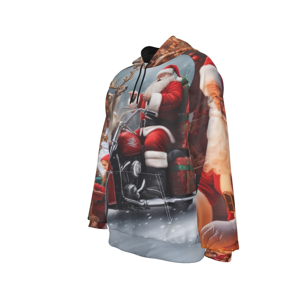 All-Over Print Men's Heavy Fleece Raglan Hoodie